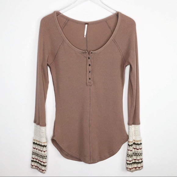 Free People Tops - FREE PEOPLE Ski Lodge Henley Thermal Top Small